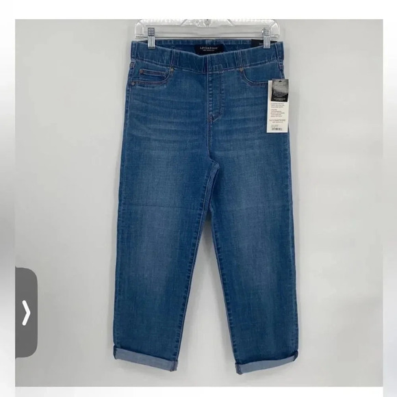 Stitch Fix Liverpool Los Angeles Chloe Crop In Brinkley Wash Size 8/29 NWT Denim - Picture 2 of 11